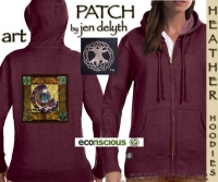 ANU earth mother - HEATHER Ladies Hoodie By Jen Delyth