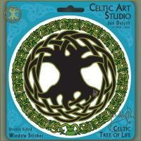 CELTIC TREE OF LIFE   - Window decal By Jen Delyth
