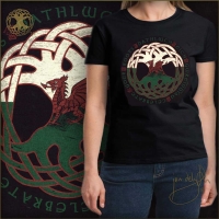 ELEMENTAL TREE OF LIFE Long Sleeved T Shirt Keltic Designs By Jen Delyth