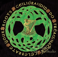IRISH ROOTS Short Sleeved T Shirt Keltic Designs By Jen Delyth